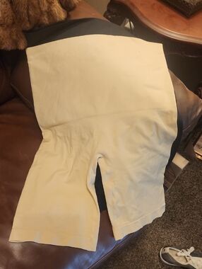 Set Of 2 Black And Beige Shapewear Shorts